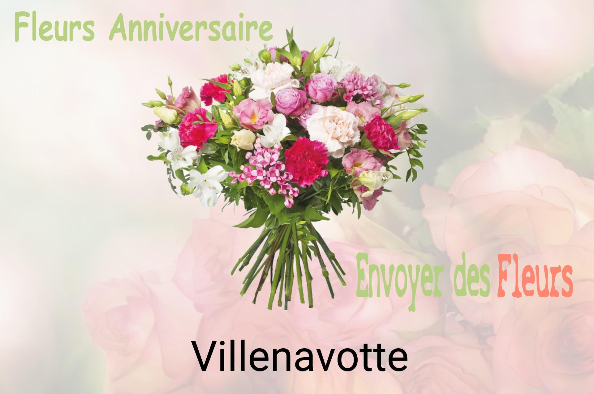 Bouquet de fleurs d’anniversaire livré à Villenavotte